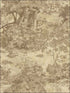 Toile fabric in copper and bronze color - pattern number MS90906 - by Pelican Prints in the Brownstone collection