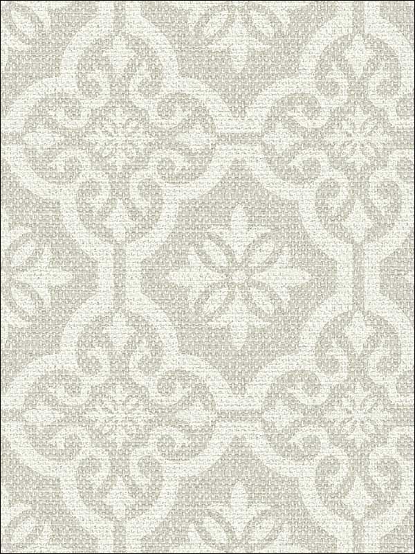 Shape on Grass wallpaper in gray color - pattern number MS91708 - by Pelican Prints in the Brownstone collection