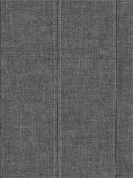 Jeans Stripe fabric in charcoal gray color - pattern number JB20400 - by Wallquest in the Woodlands Resource by Daisy Bennett collection
