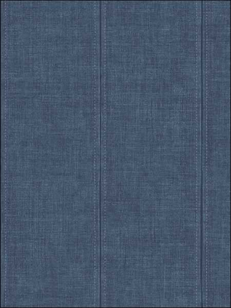 Jeans Stripe fabric in denim blue color - pattern number JB20402 - by Wallquest in the Woodlands Resource by Daisy Bennett collection