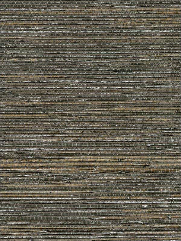 Shandong Ramie Grasscloth wallpaper in chocolate color - pattern number 2732-80071 - by Kenneth James in the Canton Road Grasscloth collection