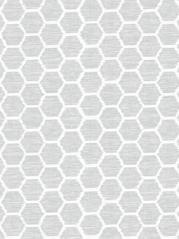 Aura Honeycomb fabric in grey color - pattern number 2793-24712 - by A Street Prints in the Celadon collection