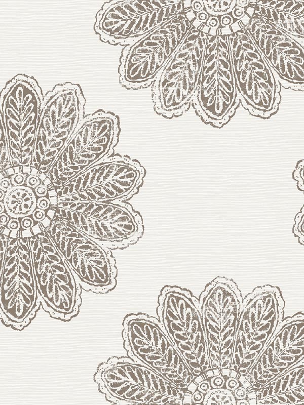 Sol Medallion wallpaper in espresso color - pattern number 2793-24748 - by A Street Prints in the Celadon collection