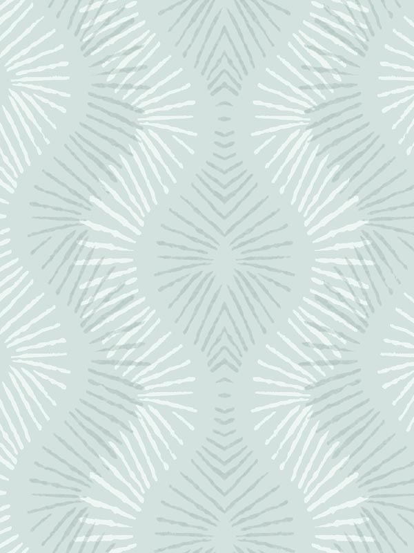 Feliz Beaded Ogee wallpaper in seafoam color - pattern number 2793-87324 - by A Street Prints in the Celadon collection