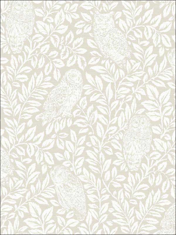 Parliament Owl fabric in cream color - pattern number 3115-12413 - by Chesapeake in the Farmhouse collection