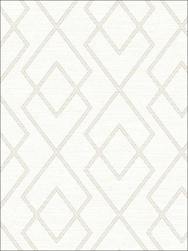 Blaze Trellis fabric in white color - pattern number 3115-12423 - by Chesapeake in the Farmhouse collection