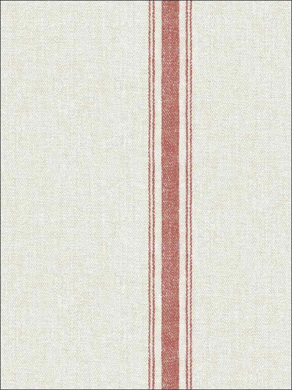 Linette Fabric Stripe fabric in burnt sienna color - pattern number 3115-12464 - by Chesapeake in the Farmhouse collection