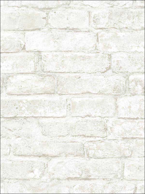 Arlington Brick fabric in off white color - pattern number 3115-12481 - by Chesapeake in the Farmhouse collection