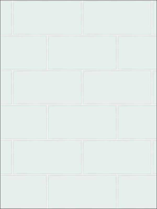 Freedom Subway Tile fabric in mint color - pattern number 3115-12492 - by Chesapeake in the Farmhouse collection