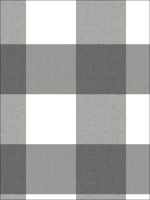 Selah Gingham fabric in black color - pattern number 3115-12532 - by Chesapeake in the Farmhouse collection