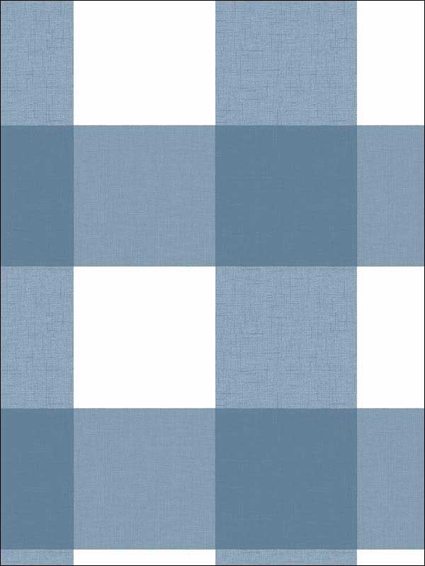 Selah Gingham fabric in blue color - pattern number 3115-12533 - by Chesapeake in the Farmhouse collection