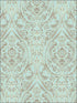 Nomad Damask Peel and Stick fabric in teal color - pattern number NU2079 - by Brewster in the NuWallpaper II collection