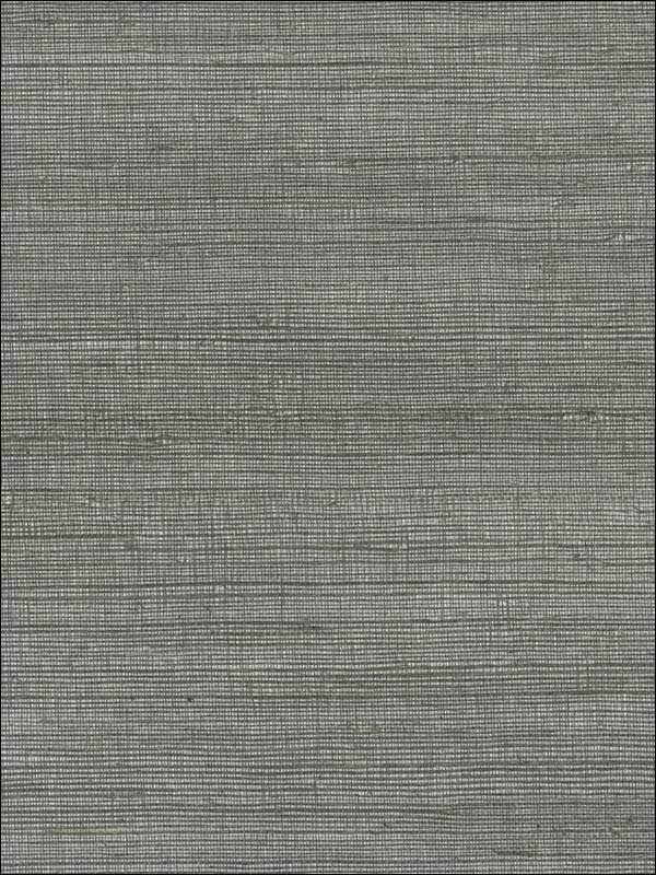 Grasscloth Sisal W3306 fabric in charcoal silver color - pattern number W3306.21.0 - by Kravet in the Elements Grasscloth collection