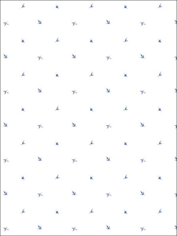 Mini Leaf fabric in blue color - pattern number CK36601 - by Patton Norwall in the Creative Kitchens collection