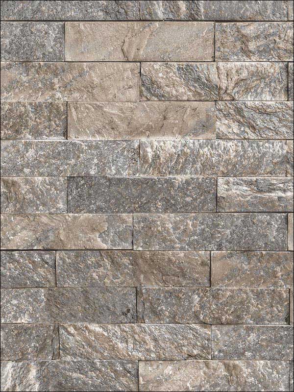 Stacked Stone fabric in black beige color - pattern number CK36623 - by Patton Norwall in the Creative Kitchens collection