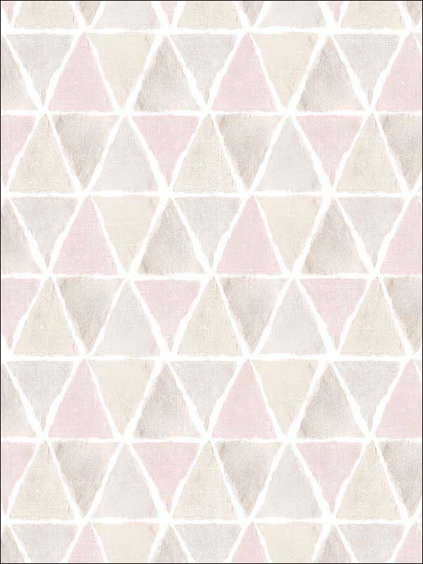 Kitchen Triangle fabric in pink grey color - pattern number CK36636 - by Patton Norwall in the Creative Kitchens collection