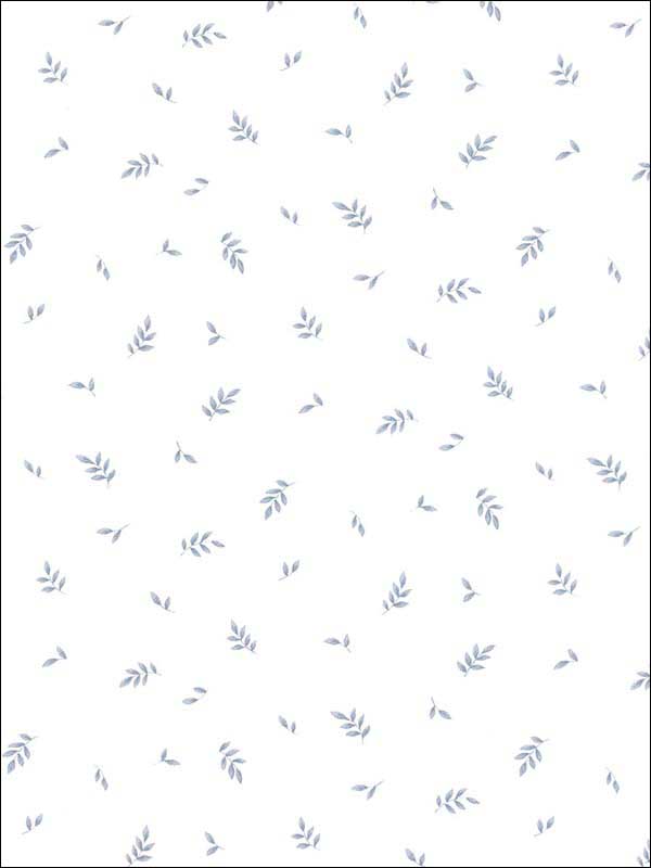 Kitchen Leaves fabric in blue color - pattern number KB25622 - by Patton Norwall in the Creative Kitchens collection
