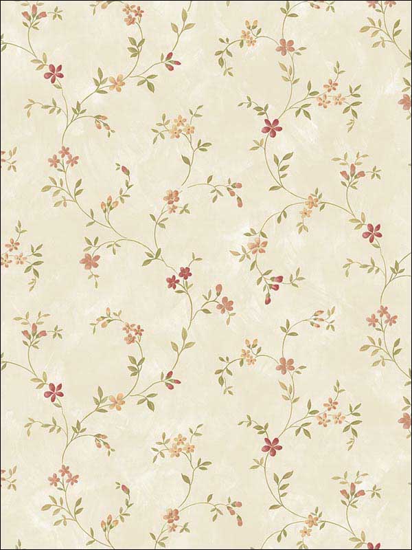 Seed Trail fabric in cream green red color - pattern number KE29907 - by Patton Norwall in the Creative Kitchens collection