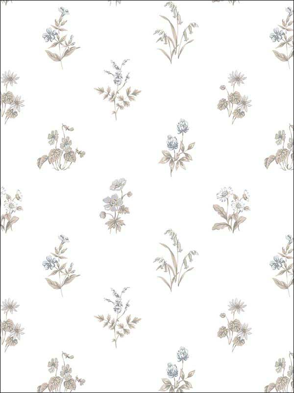 Garden Spot wallpaper in black tan color - pattern number KE29934 - by Patton Norwall in the Creative Kitchens collection