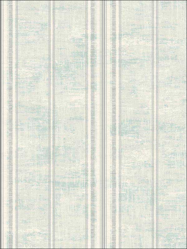 Striped fabric in blue metallic silver off white raised ink color - pattern number 1730802 - by Seabrook in the Mercury by Etten Gallerie collection
