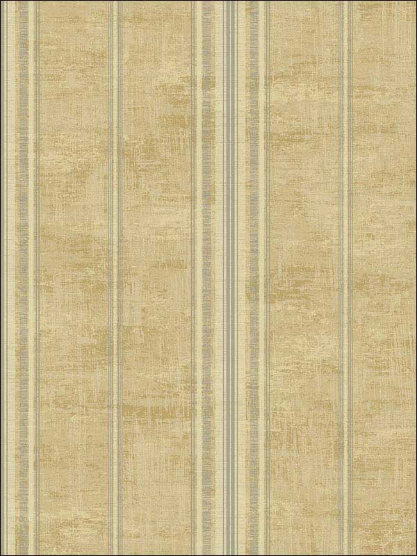Striped fabric in tan metallic silver raised ink color - pattern number 1730807 - by Seabrook in the Mercury by Etten Gallerie collection