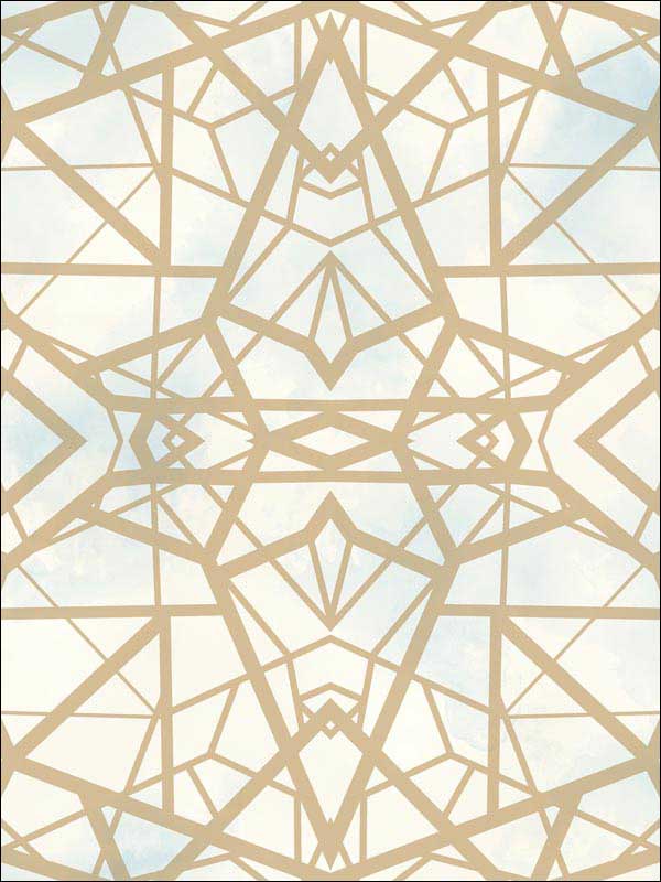 Shatter Geometric Peel and Stick fabric in gold color - pattern number RMK10689WP - by York in the Peel and Stick Wallpaper by York collection