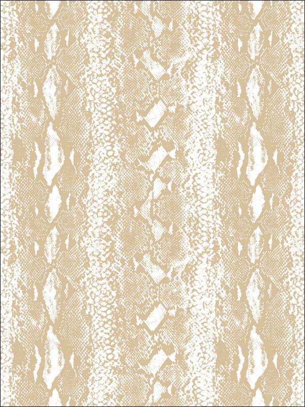 Snake Skin Peel and Stick fabric in white gold color - pattern number RMK10693WP - by York in the Peel and Stick Wallpaper by York collection