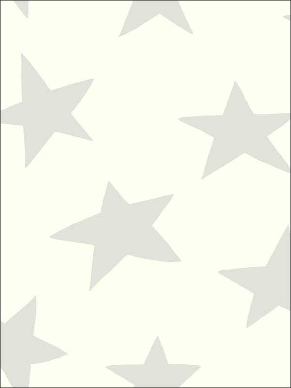 Star Peel and Stick fabric in grey color - pattern number RMK10848WP - by York in the Peel and Stick Wallpaper by York collection