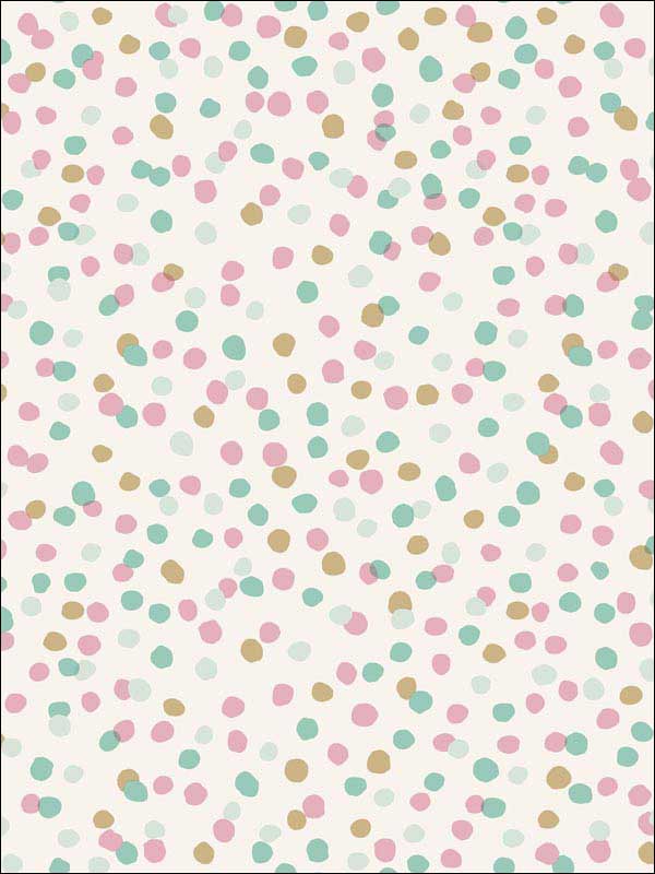 Confetti Peel and Stick fabric in black color - pattern number RMK3504WP - by York in the Peel and Stick Wallpaper by York collection
