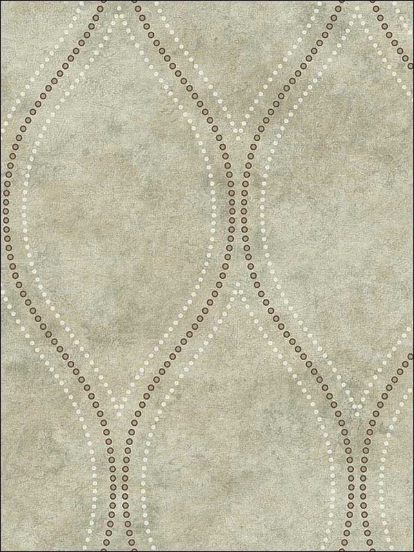 Eira Marble Ogee fabric in light brown color - pattern number 2765-BW40208 - by Kenneth James in the GeoTex collection