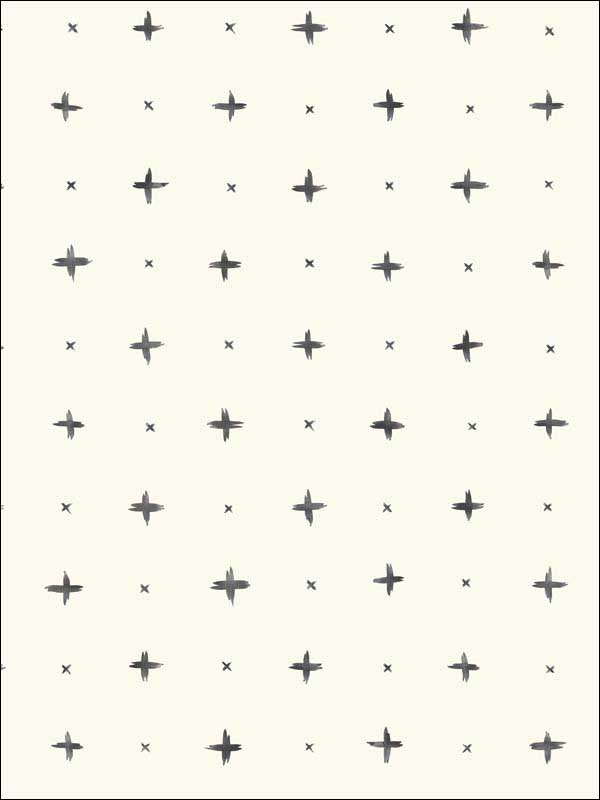 Cross Stitch fabric in black color - pattern number MK1100 - by Magnolia Home by Joanna Gaines in the Magnolia Home Artful Prints and Patterns collection