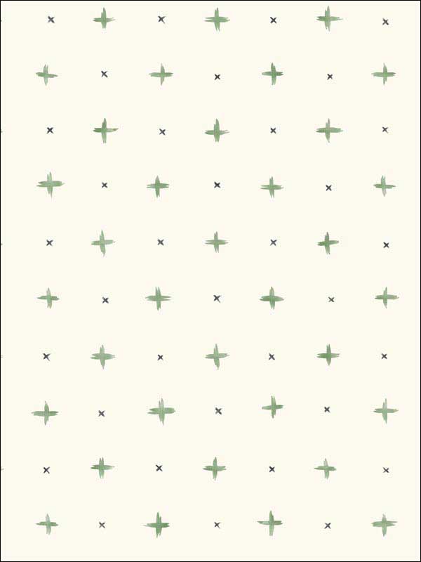 Cross Stitch fabric in green color - pattern number MK1102 - by Magnolia Home by Joanna Gaines in the Magnolia Home Artful Prints and Patterns collection