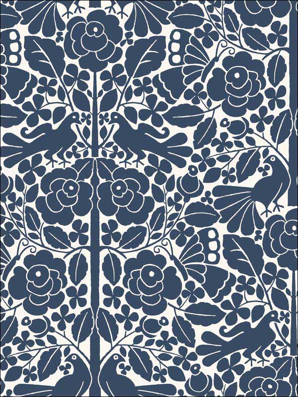 Fairy Tales fabric in blue color - pattern number MK1166 - by Magnolia Home by Joanna Gaines in the Magnolia Home Artful Prints and Patterns collection