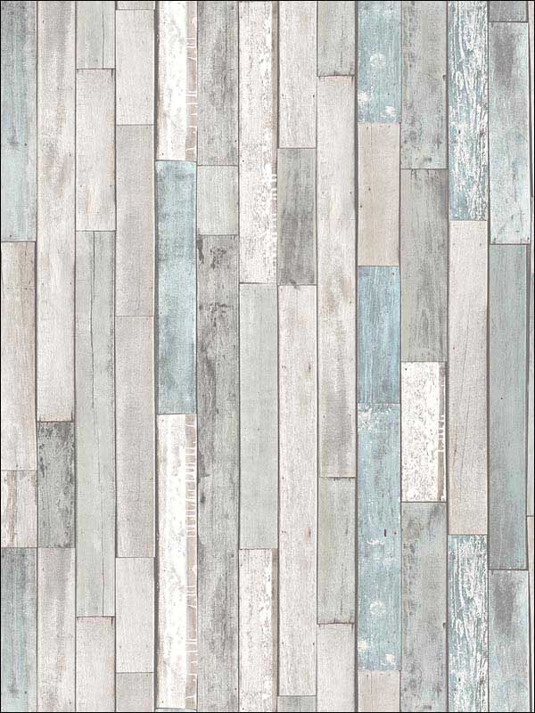 Barn Board Thin Plank fabric in grey color - pattern number FD23273 - by Brewster in the Brewster Essentials collection