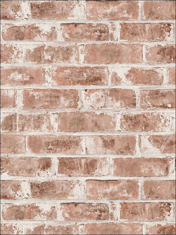 Jomax Red Warehouse Brick fabric in red color - pattern number UW24760 - by Brewster in the Brewster Essentials collection