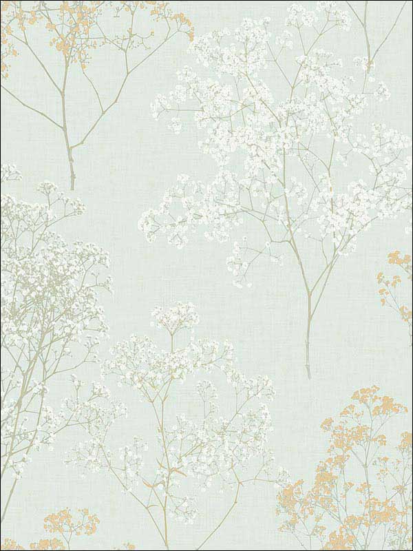 Queen Annes Lace fabric in green ochre orange mint green color - pattern number FH37511 - by Patton Norwall in the Farmhouse Living collection