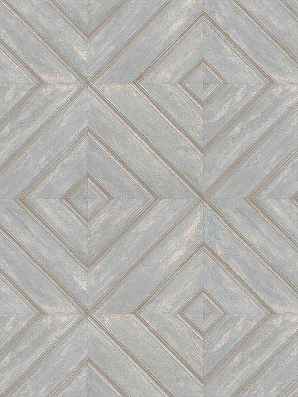 Wood Tile fabric in blue light blue ash blue color - pattern number FH37515 - by Patton Norwall in the Farmhouse Living collection