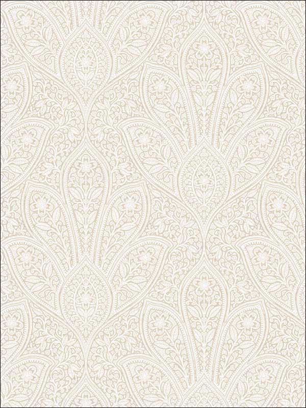 Distressed Paisley fabric in beige cream swiss coffee color - pattern number FH37547 - by Patton Norwall in the Farmhouse Living collection