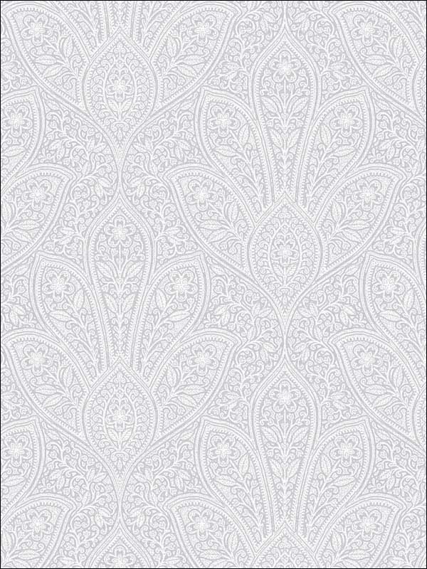 Distressed Paisley fabric in grey light grey soft grey color - pattern number FH37549 - by Patton Norwall in the Farmhouse Living collection