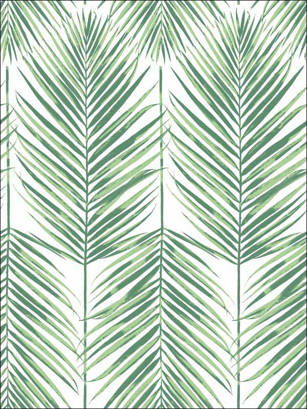 Paradise Palm fabric in greenery color - pattern number MB30034 - by Seabrook in the Beach House collection