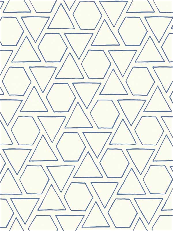 Sun Shapes wallpaper in coastal blue color - pattern number MB30112 - by Seabrook in the Beach House collection