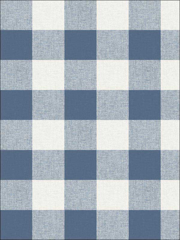 Picnic Plaid fabric in coastal blue color - pattern number MB31902 - by Seabrook in the Beach House collection