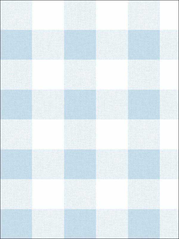 Picnic Plaid fabric in blue oasis color - pattern number MB31912 - by Seabrook in the Beach House collection