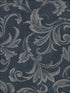 Scroll fabric in navy silver and gray color - pattern number 2010102 - by Seabrook in the Aura by Etten Gallerie collection