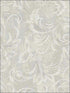 Scroll fabric in champagne silver and ivory color - pattern number 2010108 - by Seabrook in the Aura by Etten Gallerie collection