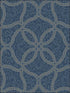 Scroll Trail fabric in navy and silver color - pattern number 2010702 - by Seabrook in the Aura by Etten Gallerie collection