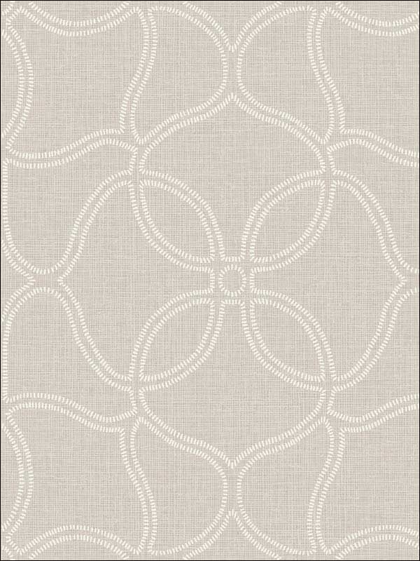 Geo Lattice wallpaper in beige and ivory color - pattern number 2011507 - by Seabrook in the Aura by Etten Gallerie collection