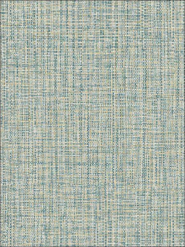 Rattan Woven fabric in teal color - pattern number 2908-24944 - by A Street Prints in the Alchemy collection