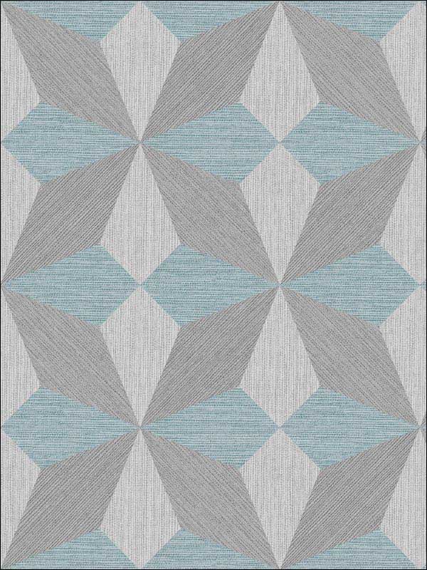 Valiant Faux Grasscloth Geometric fabric in aqua color - pattern number 2908-25304 - by A Street Prints in the Alchemy collection