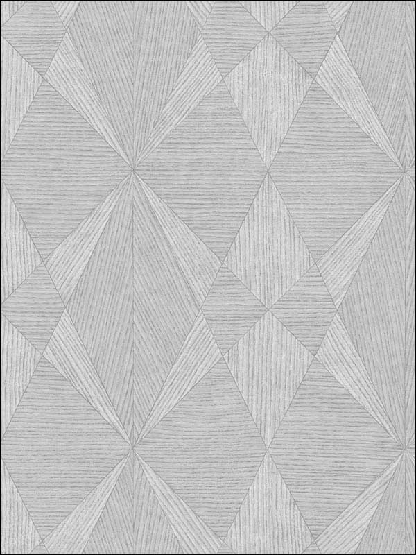 Intrinsic Geometric Wood wallpaper in silver color - pattern number 2908-25333 - by A Street Prints in the Alchemy collection